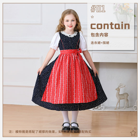 Damen nan traditionelles Dirndlkleid für Mädchen mit abnehmbarer Schürze Shop Nory