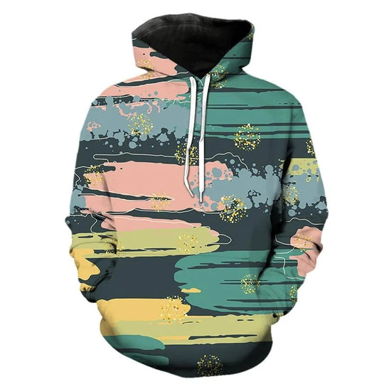 Damen Kreativer Kapuzenpullover mit abstraktem Design Shop Nory