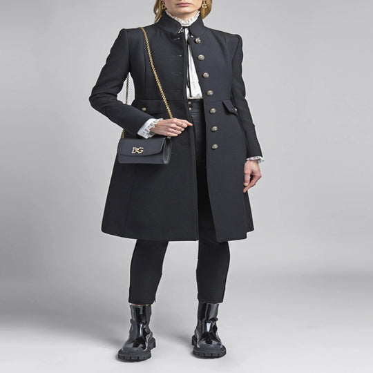 Damen Taillierter Mantel im Uniform‑Tailoring mit Stehkragen, Zierknopfleiste und Pattentaschen Shop Nory