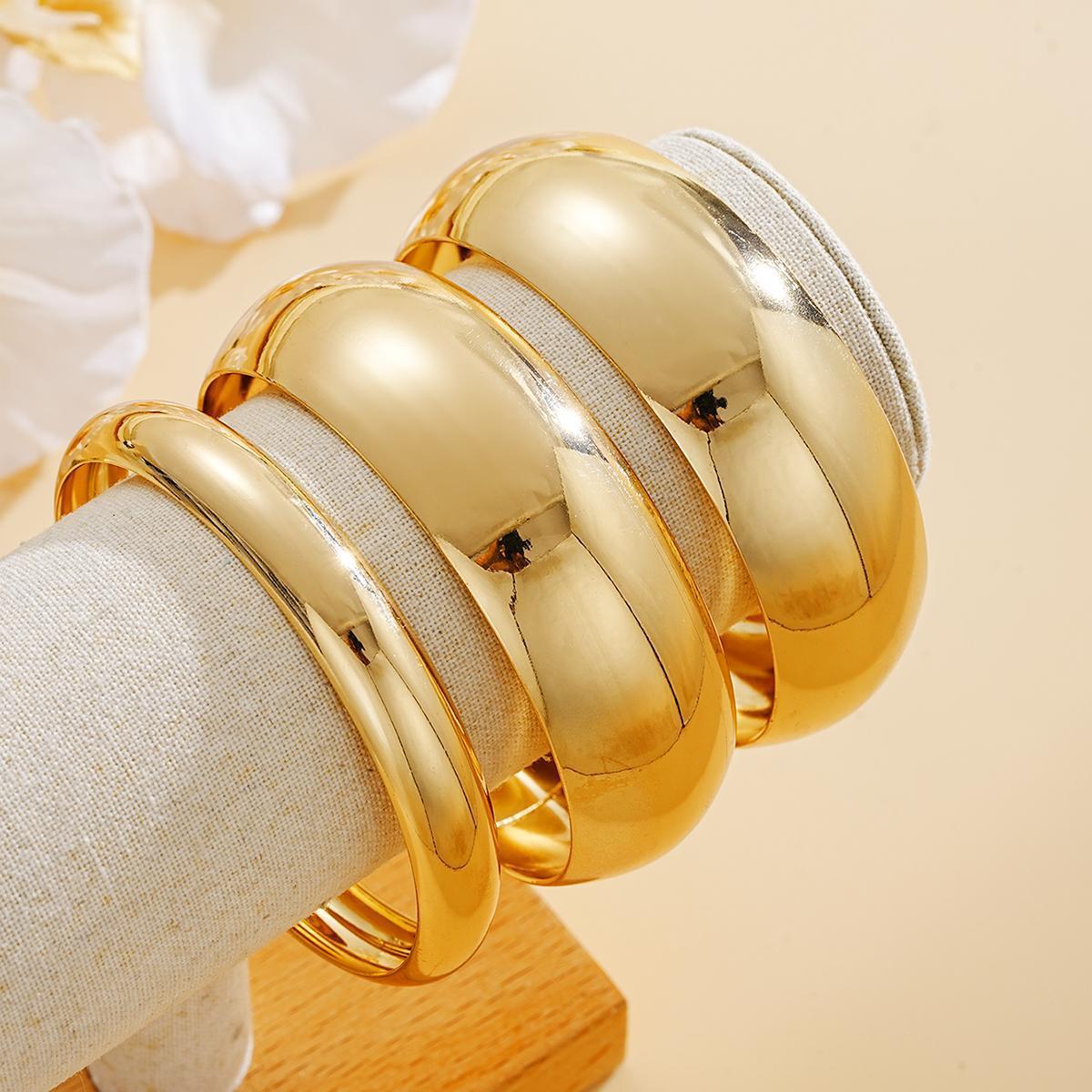 Damen Armreif-Set aus hochglänzendem Edelstahl Shop Nory