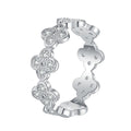 Damenring mit floralem Design und funkelnden Zirkonia Shop Nory