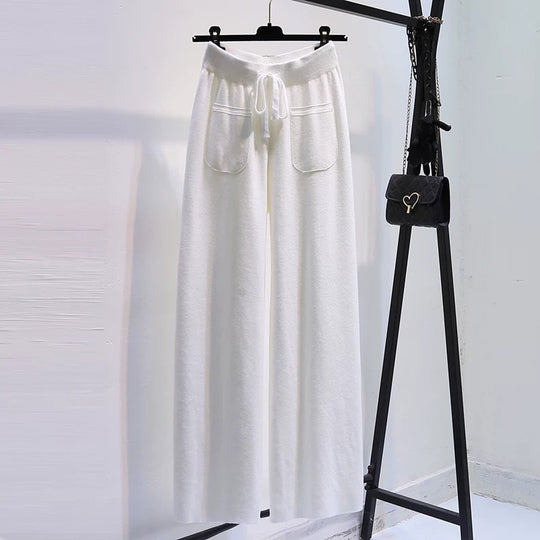 Damen Weite Jersey-Hose mit elastischem Bund und praktischen Taschen Shop Nory