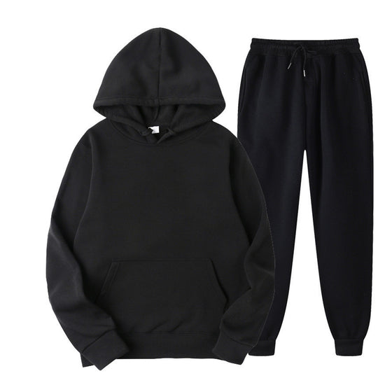 Unisex nan gemütliches Hoodie-Jogginganzug-Set mit Kängurutasche, elastischem Tunnelzugbund und gerippten Bündchen Shop Nory