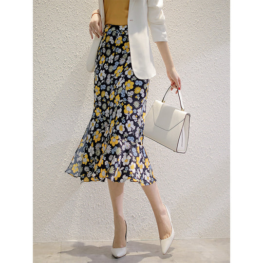 Damen Floraler, schwingender Midirock Shop Nory