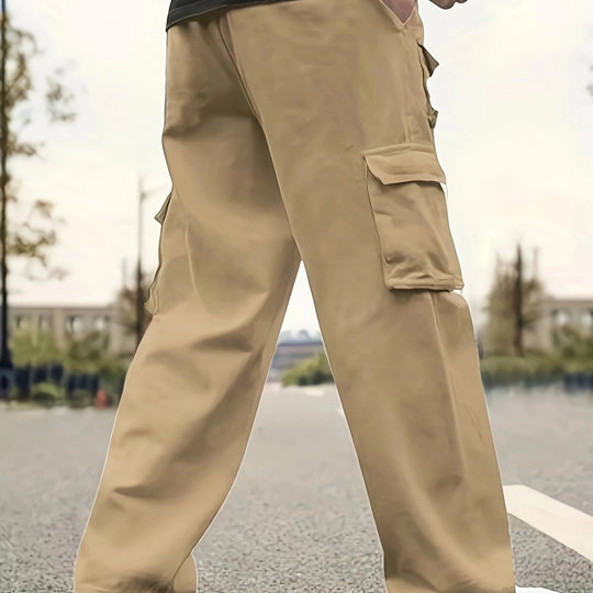 Herren Relaxed-Fit Utility-Cargohose mit großen Klappfächern und elastischem Beinabschluss Shop Nory