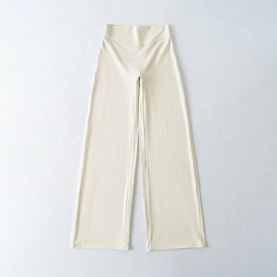 Damen Weite High Waist Loungehose aus Stretchjersey mit fließendem Schlag Shop Nory