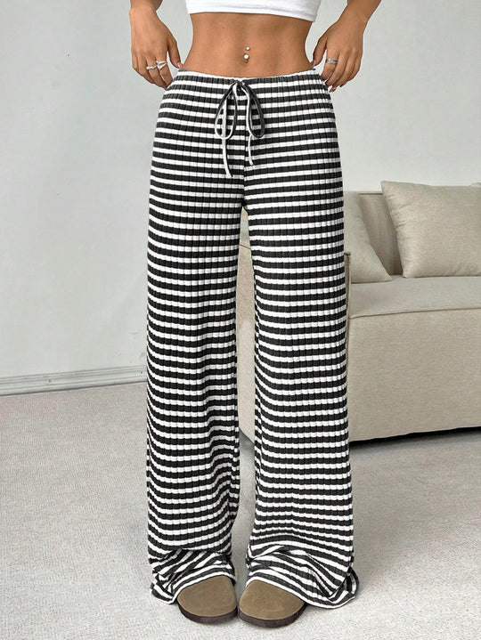 Damen luftige Komfort-Hose mit elastischem Bund und Taschen