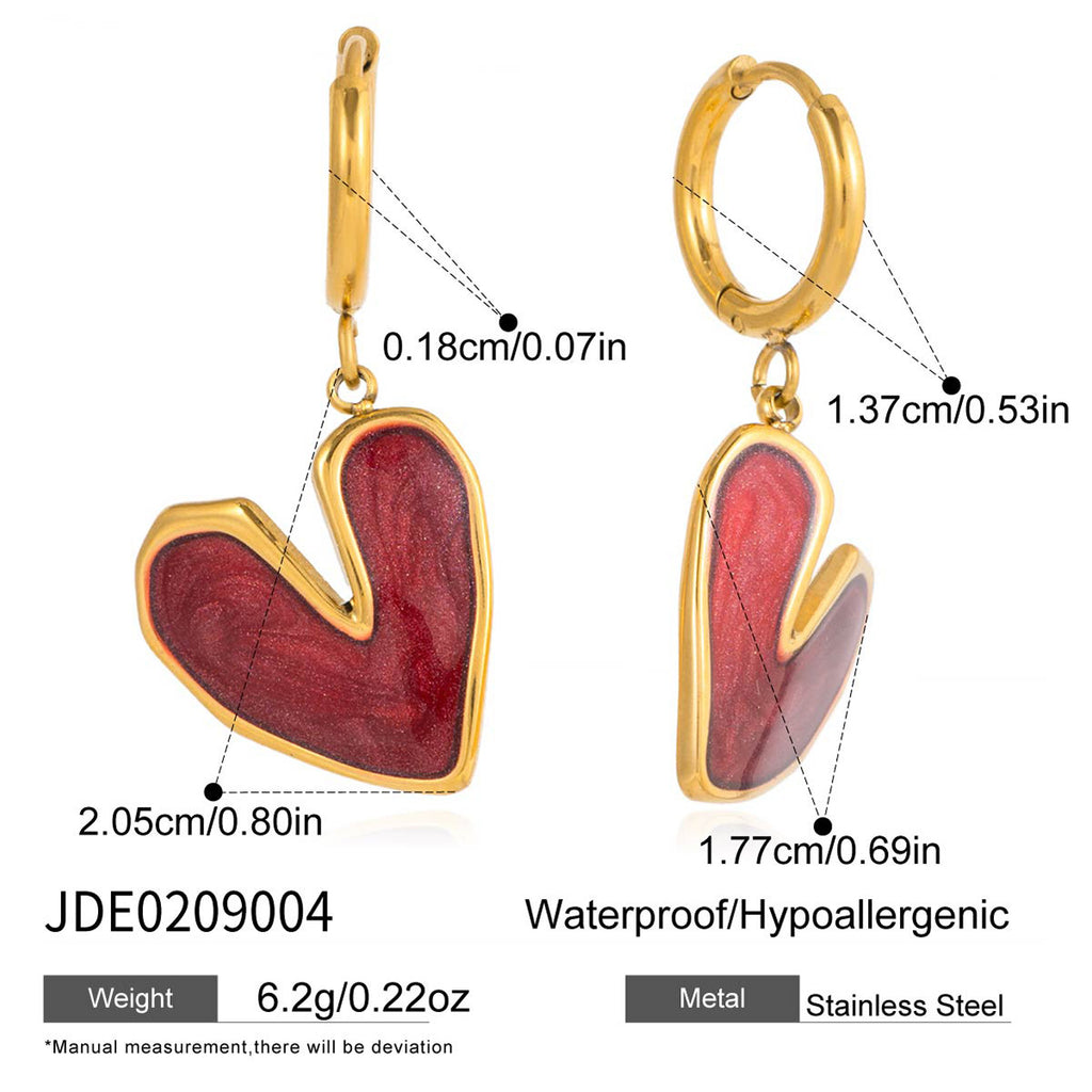 Damen Halskette mit herzförmigem Anhänger aus rostfreiem Edelstahl und hypoallergenen Eigenschaften Shop Nory