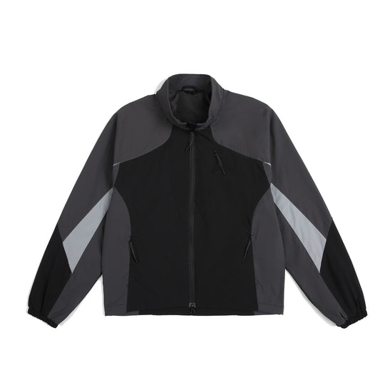 Unisex Leichte Windjacke mit hohem Kragen, Farbmix‑Paneelen und verstellbarem Saum Shop Nory
