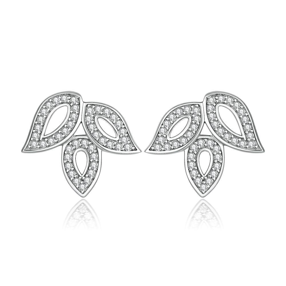 Damen Ring mit floralen Akzenten und funkelnden Zirkonia-Steinen Shop Nory