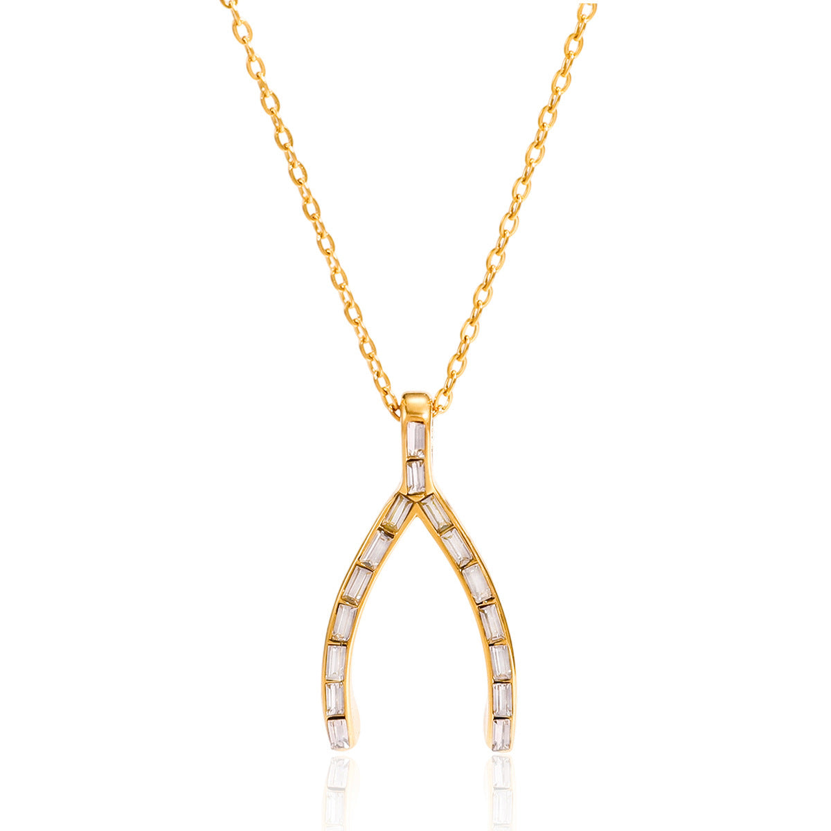 Damen Halskette mit elegantem Y-Motiv und verlängerbarem Design Shop Nory
