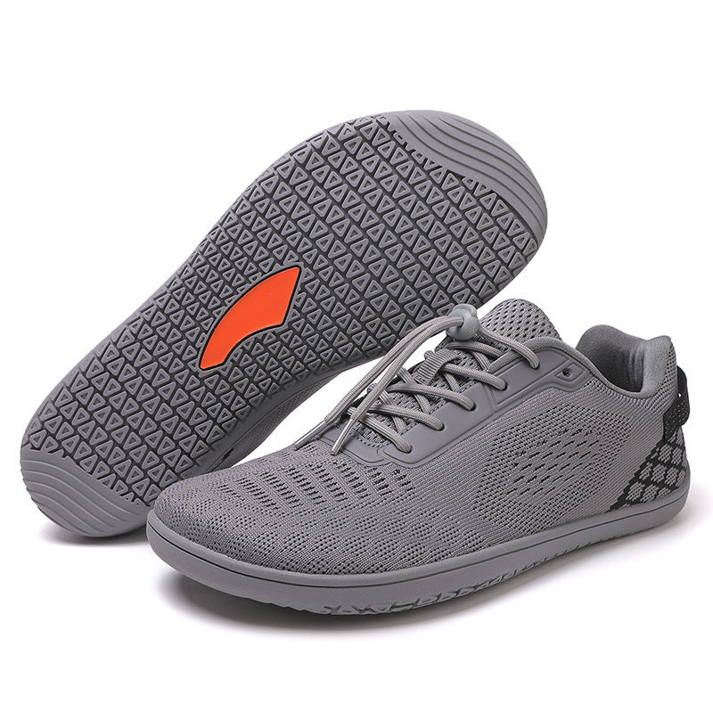 Unisex nan barfuß-inspirierter Strick-Sneaker mit elastischer Passform, Schnellzugkordel und griffiger Vollgummi-Laufsohle