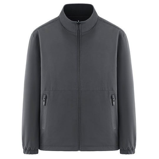 Herren Minimalistische technische Allwetter-Softshelljacke mit Stehkragen und wasserabweisenden Reißverschlüssen Shop Nory