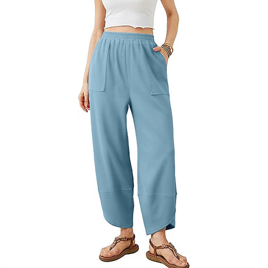 Damen Culotte-Hose mit elastischem Bund und aufgesetzten Taschen Shop Nory