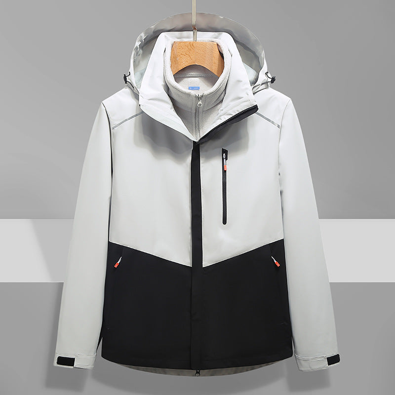 Herren Softshell-Outdoorjacke mit Kapuze, wind- und wasserdicht Shop Nory