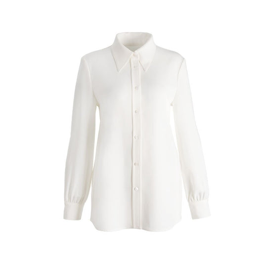 Damen Elegante Langarm Bluse mit Knopfleiste Shop Nory