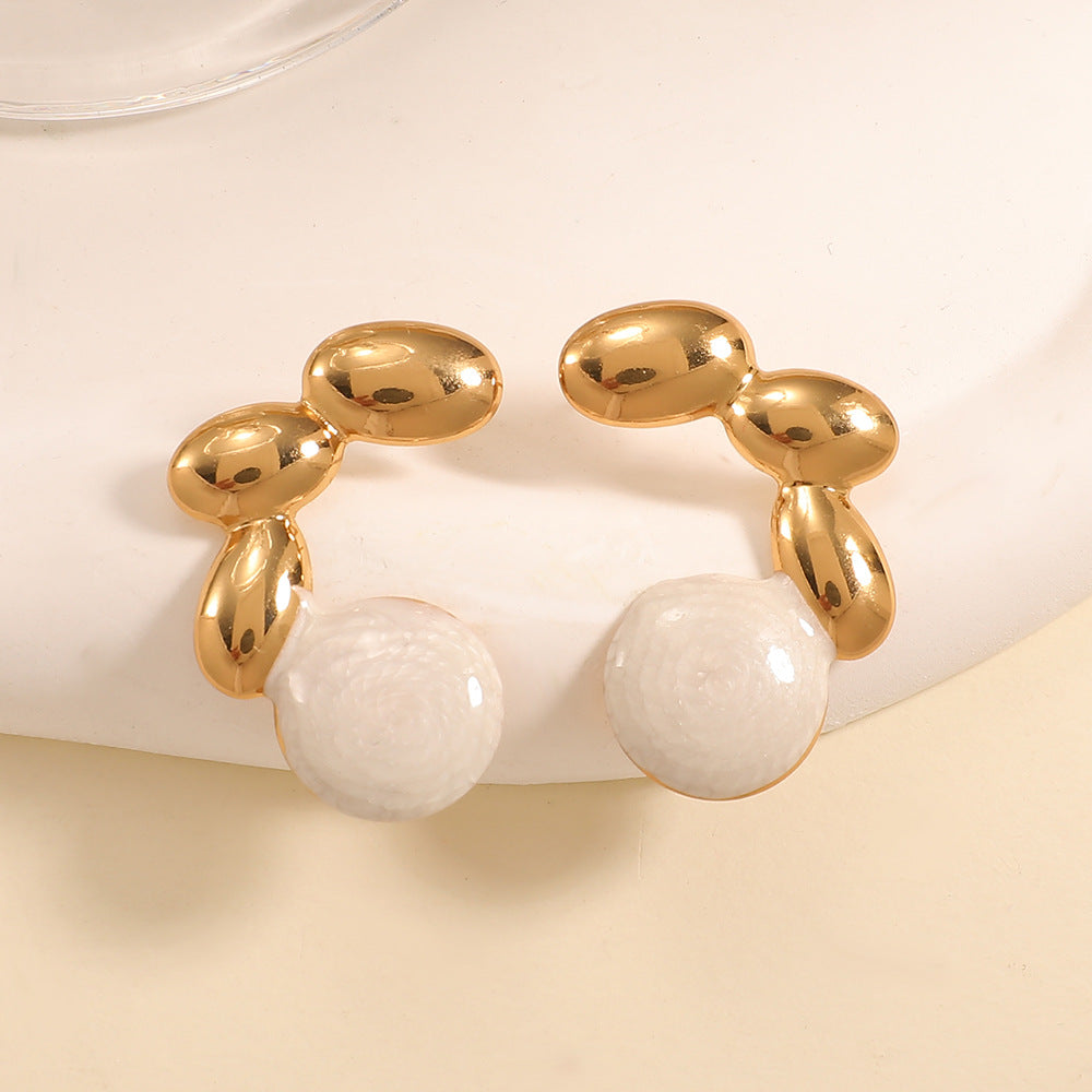 Damen Ohrstecker im eleganten Muscheldesign Shop Nory 1784077119