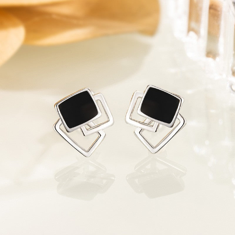Damen Ohrstecker mit modernem geometrischem Design Shop Nory