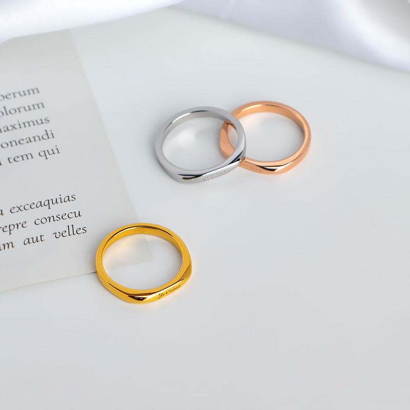 Damen Ring mit personalisierter Gravur Shop Nory