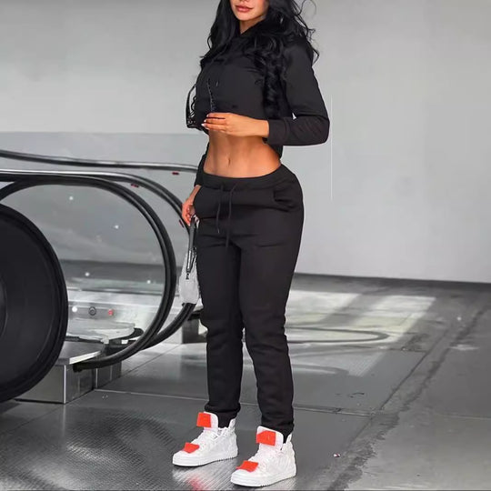 Herren nan sportliches Jogginganzug-Set mit Kapuzenpullover Kängurutasche und schmal zulaufender Jogginghose Shop Nory