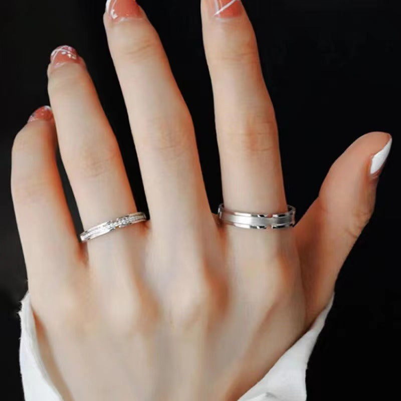 Damen Ring mit modernem, strukturiertem Design Shop Nory