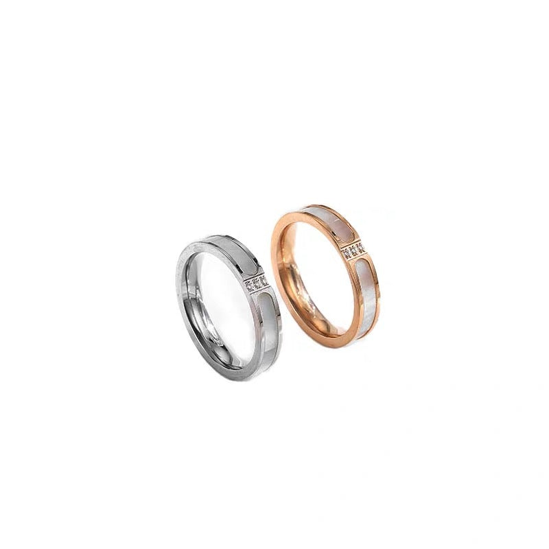 Damen Moderne Geometrische Bandring Shop Nory
