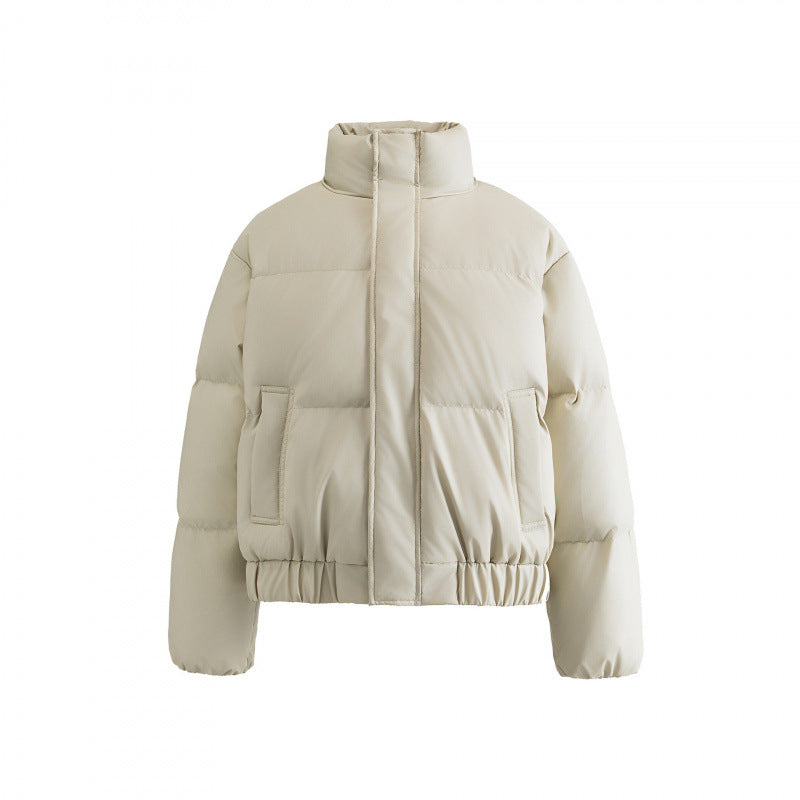 Damen Gekürzte Puff‑Steppjacke mit hohem Stehkragen, elastischem Bund und verdeckter Reißverschlussleiste Shop Nory