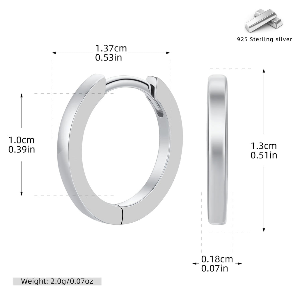 Damen Creolen mit modernem geschwungenem Design aus hochwertigem 925 Sterling Silber Shop Nory