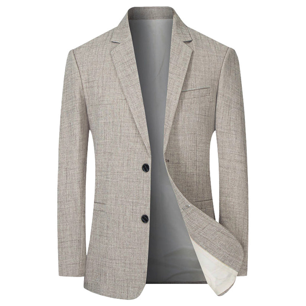 Herren eleganter und strukturierter Blazer mit modischen Details