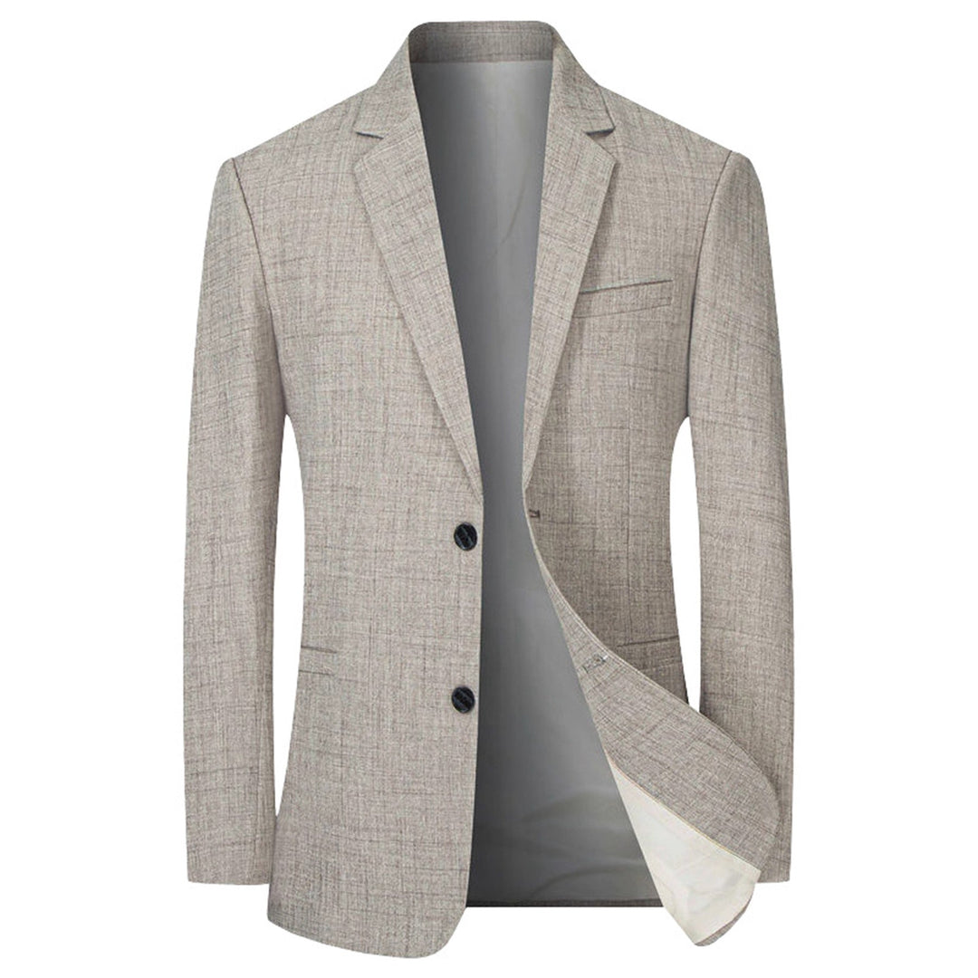 Herren eleganter und strukturierter Blazer mit modischen Details