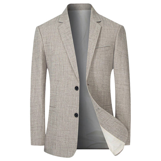 Herren eleganter und strukturierter Blazer mit modischen Details