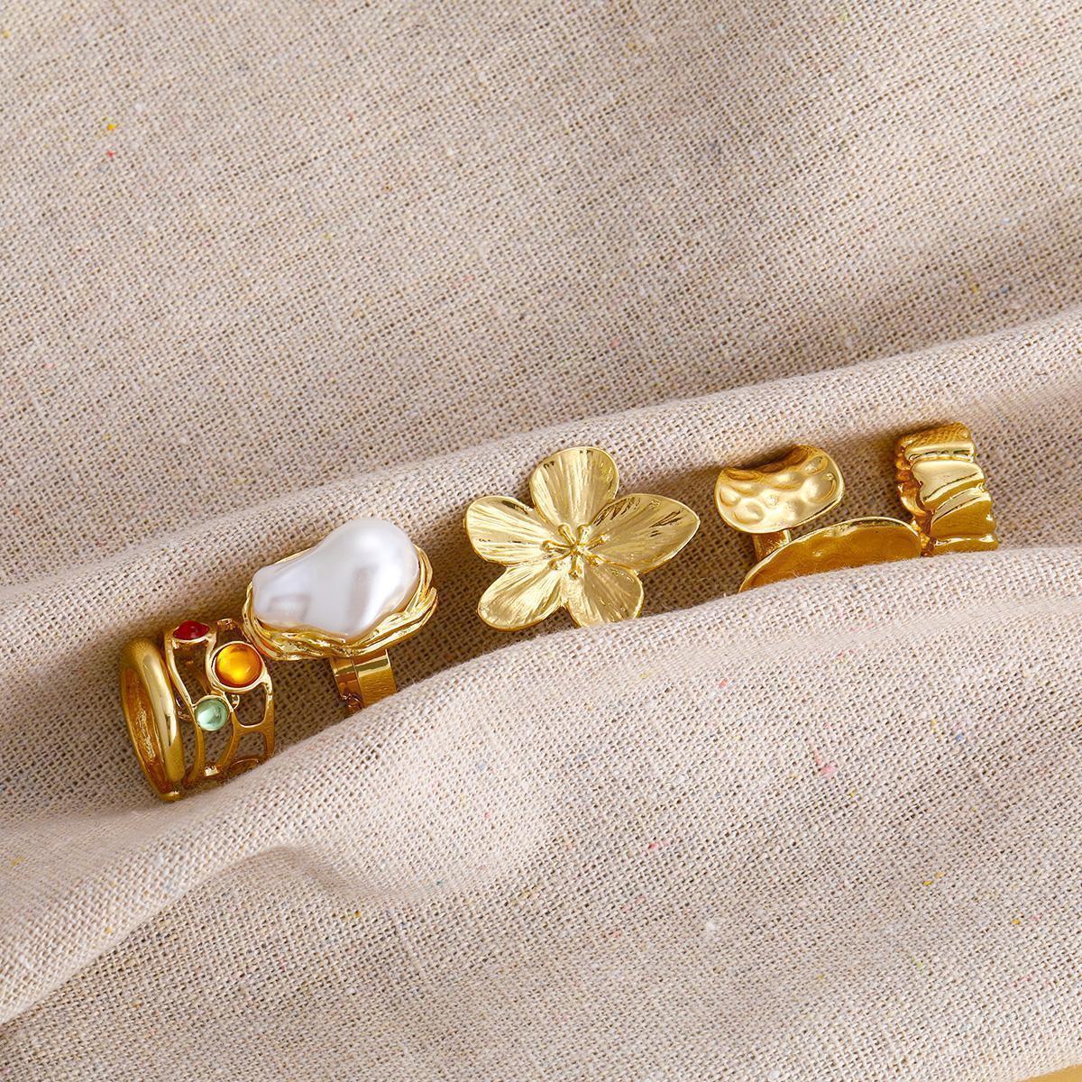 Damen modisches Ring-Set mit kreativen Designvariationen Shop Nory