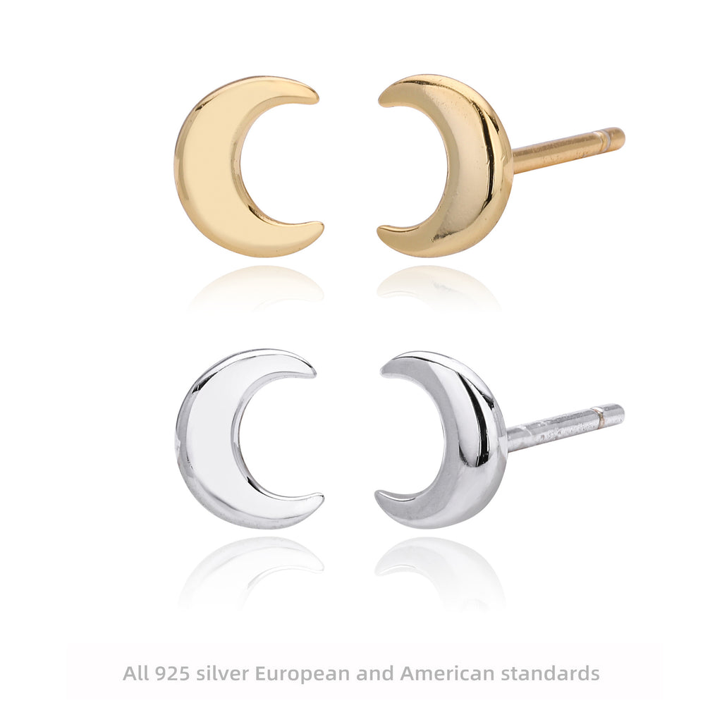 Damen Ohrstecker in Mondform Shop Nory
