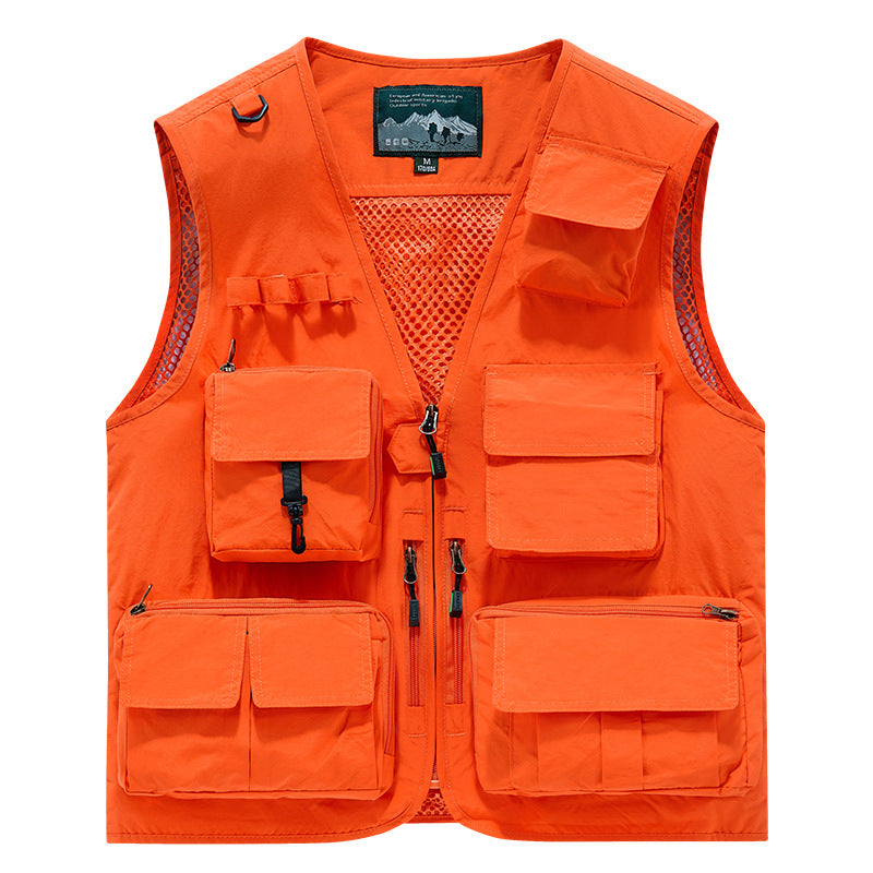 Herren Multifunktionale Outdoor-Weste mit zahlreichen Taschen