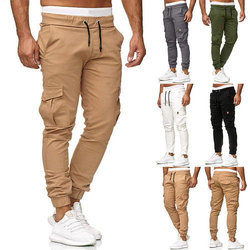 Herren Cargo-Jogginghose mit elastischem Bund und praktischen Taschen