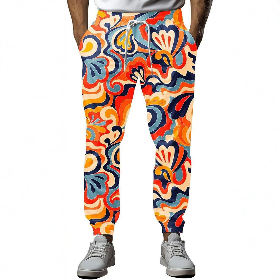Herren Sportliche Jogginghose mit kreativem Mustermix Shop Nory
