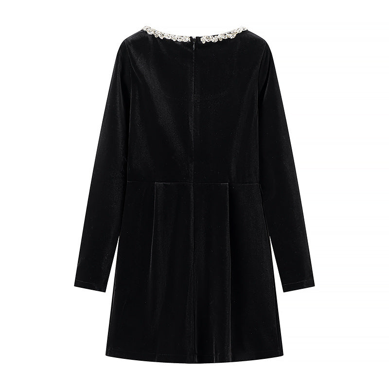 Damen Samt-Minikleid Shop Nory