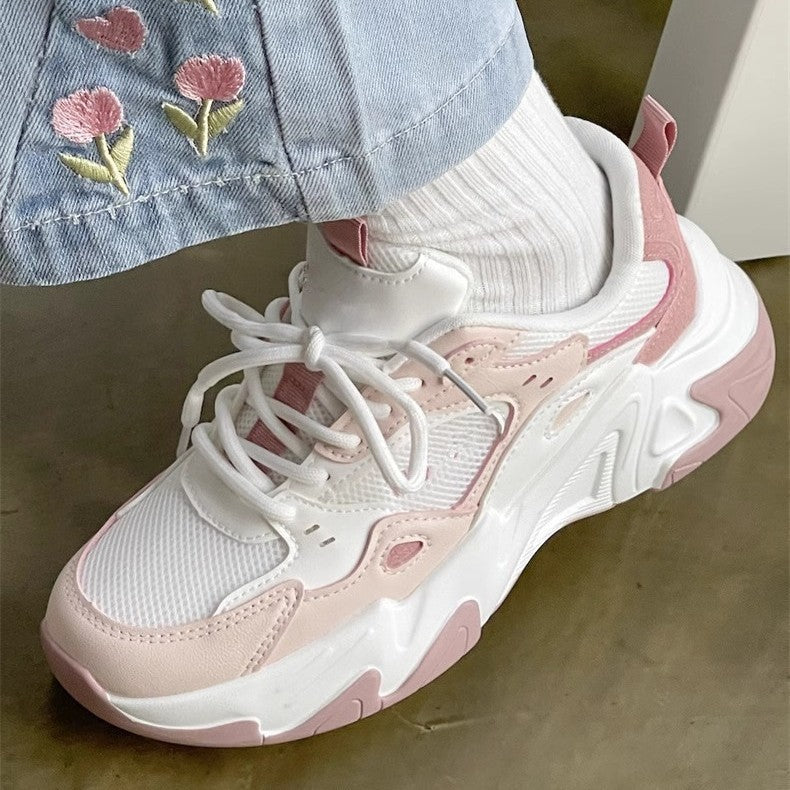 Damen Sportliche Chunky Sneaker mit atmungsaktivem Mesh und bequemer Dämpfung
