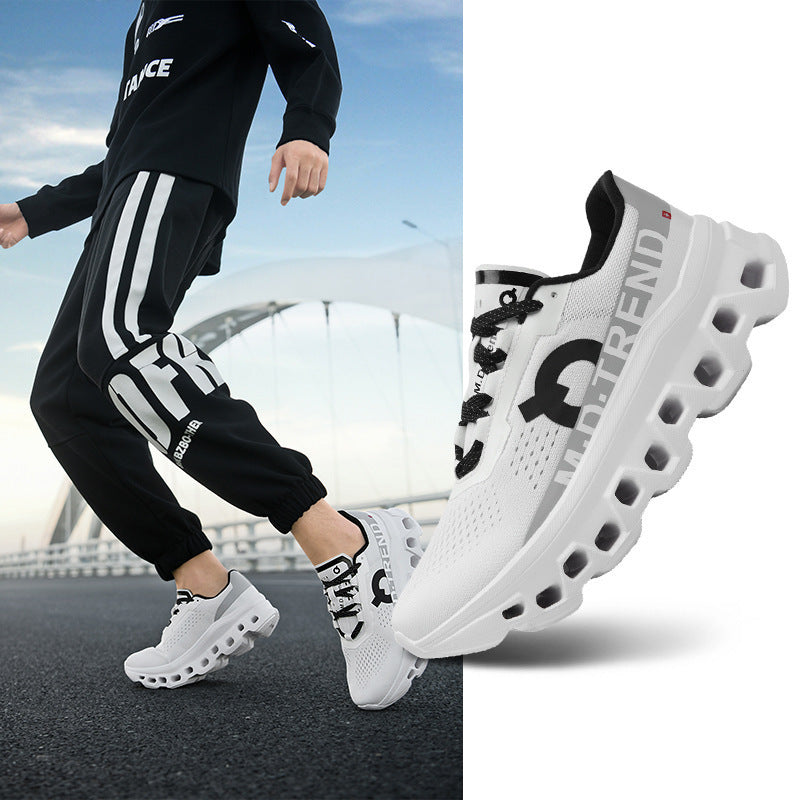 Unisex Atmungsaktive Plateausneaker mit wabenstrukturierter Dämpfung Shopy Nory