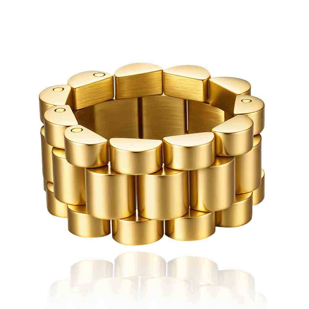 Damen Edelstahlarmband im modernen, geometrischen Design Shop Nory