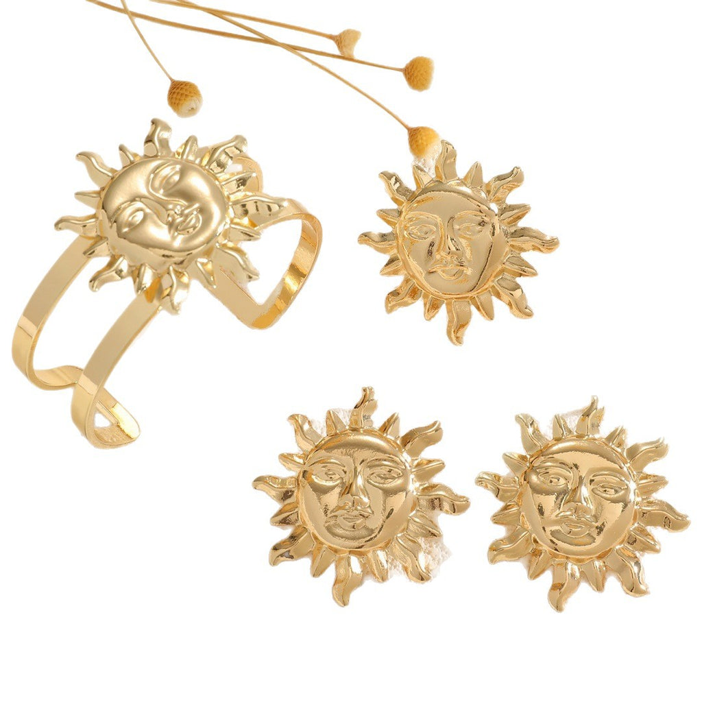 Damen Armreif mit kunstvollem Sonnendesign Shop Nory