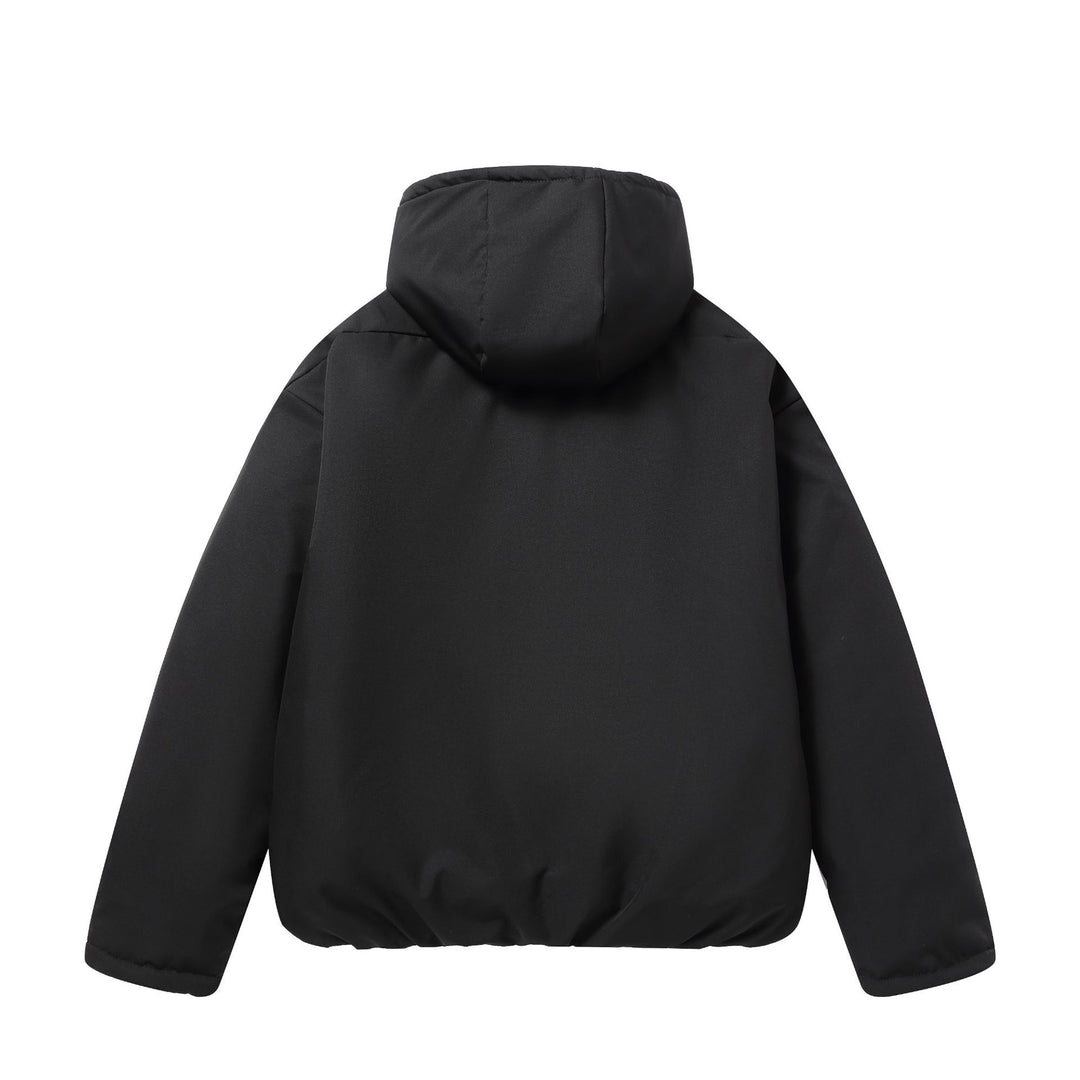 Unisex Kurzboxy Wetterschutz‑Pufferjacke mit Kapuze und versiegelten Reißverschlüssen Shop Nory