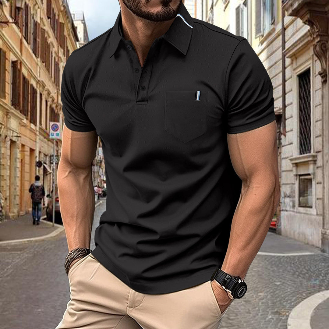 Herren Polohemd mit modernem Schnitt und Brusttasche