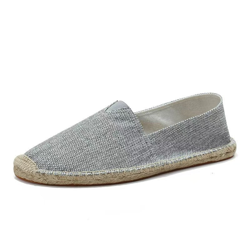 Damen Leichte Espadrille-Slip-On aus gewebtem Canvas mit Jute-Umrandung Shop Nory