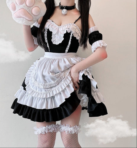 Mädchen verspieltes Rüschenkleid mit bezaubernden Puffärmeln Shop Nory