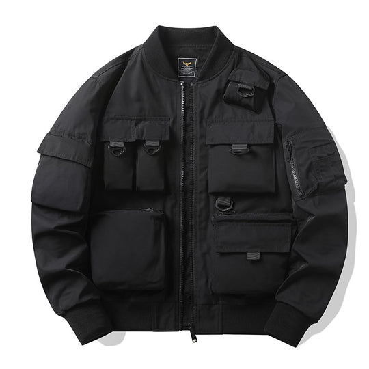 Herren Urbaner Einsatz-Bomber mit modularen Taschen und Reißverschlussfront Shop Nory