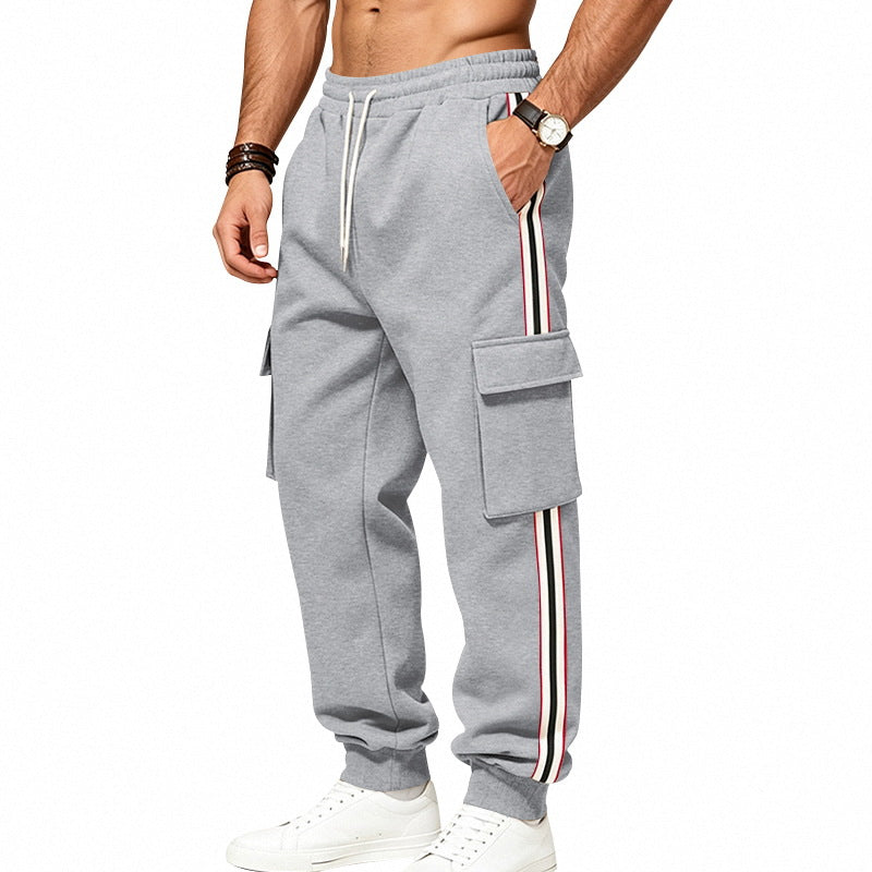 Herren Cargo-Jogginghose mit Cargo-Taschen und seitlichen Kontraststreifen Shop Nory