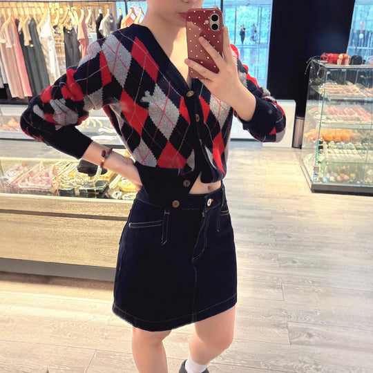 Damen Gemusterter Pullover Shop Nory