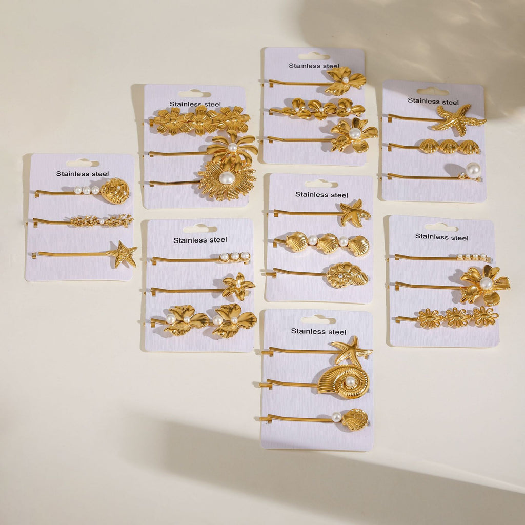 Damen Haarschmuck mit maritimen Muschelmotiven und hypoallergener Edelstahlverarbeitung Shop Nory