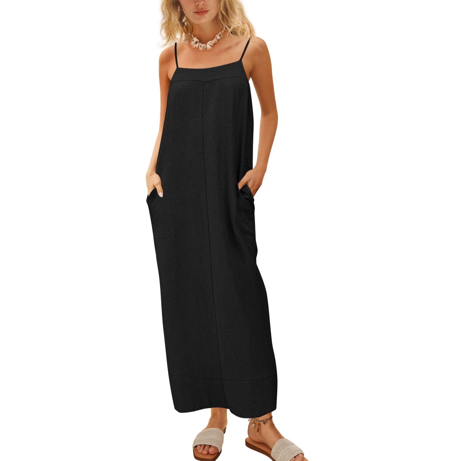 Damen Sommerkleid mit seitlichen Taschen